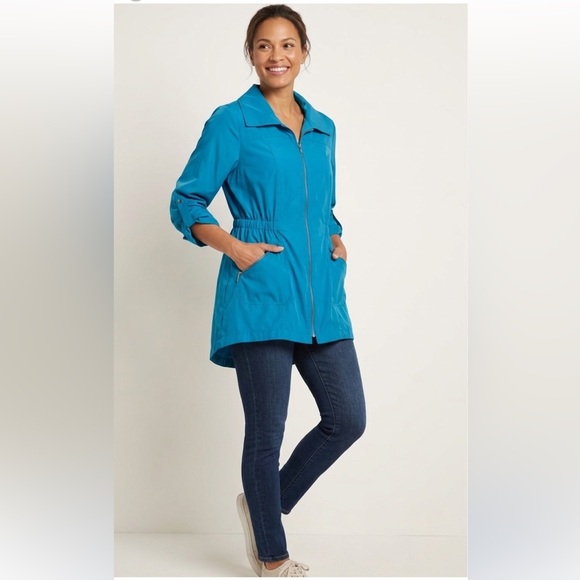 Chico's Jackets & Blazers - Chico’s Zenergy Blue Lightweight Anorak Utility Jacket - Size 1